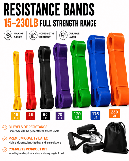 Imported Home Gym (11 Pcs) Resistance Bands Set